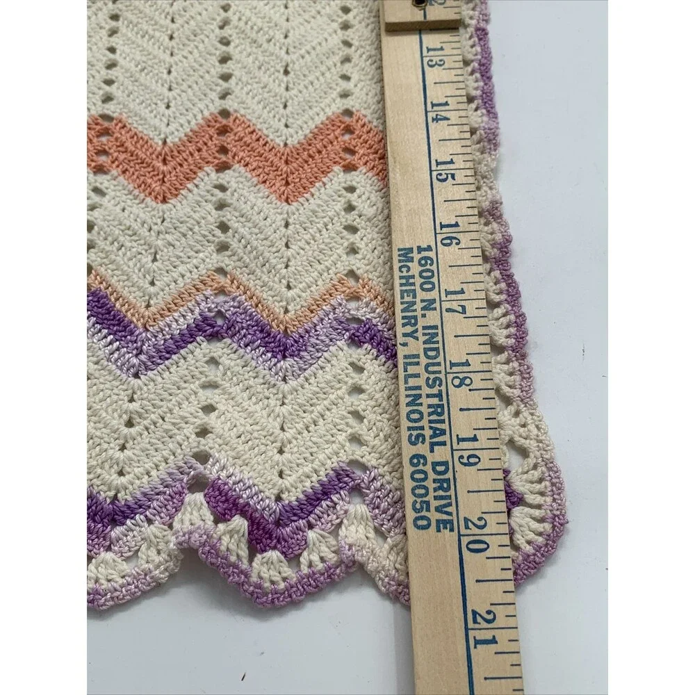 Vintage Linen Dresser Scarf Table Runner Embroidered Pastels 21”x10”